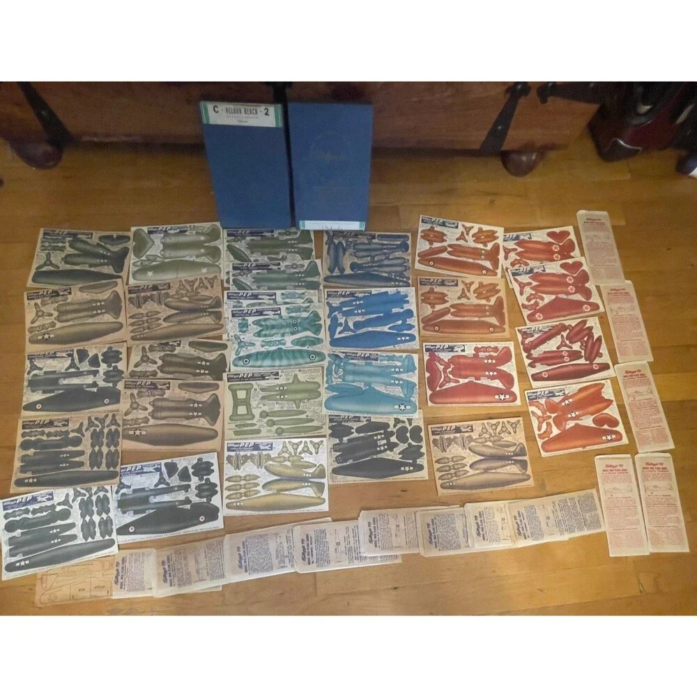 1944 Kellogg’s PEP Model War Plane Series Complete 26 Plane Collection WWII